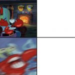 Mr Krabs calm then angry