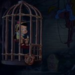 Pinocchio in cage