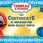 thomas certificate meme