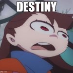 akko big head | DESTINY | image tagged in akko big head | made w/ Imgflip meme maker