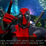 Deadpool MvC3 You were recording that 2