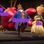 hector and abigail crayfish template | A bug in our room; My sister; Me | image tagged in hector and abigail crayfish template | made w/ Imgflip meme maker
