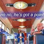 Biden train no no he’s got a point deep-fried 1 meme