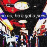 Biden train no no he’s got a point deep-fried 3 meme