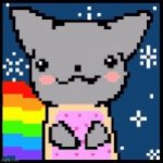 nyan licky | image tagged in nyan licky | made w/ Imgflip meme maker