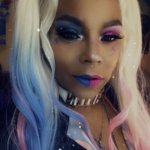 Queenz Cupcakez | WELCOME TO DACASTLE; LOCATION VIB3C1TY | image tagged in quennz cupcakez,queen,cupcake,harley quinn,cosplay | made w/ Imgflip meme maker