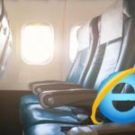 Internet explorer on plane