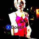 X doubt Marilyn Monroe deep-fried 3 meme