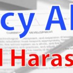 Policy Alert: Sexual harassment