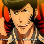 Space Dandy Your tears make for... a fine soup stock, baby