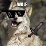 n behlsebau dcek | WOLF | image tagged in optimistic moon moon wolf vanadium wolf | made w/ Imgflip meme maker