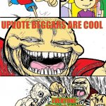 seriously, upvote beggars are scum | HEY IMGFLIP! UPVOTE BEGGARS ARE COOL EVERYONE WITH AT LEAST 1 BRAIN CELL | image tagged in hey internet color | made w/ Imgflip meme maker