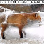 the new firefox logo sucks | WHAT HAPPENED TO THE FOX IN THE NEW FIREFOX LOGO | image tagged in firefox frozen | made w/ Imgflip meme maker