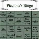 Picciona's Bingo meme