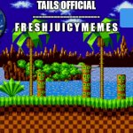 Tails official's announcement template meme