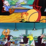 Rocko explaining