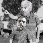 Joe and Hunter Biden Look Son cross-over template meme