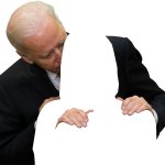 Joe Biden sniffing