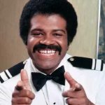 Love Boat bartender Isaac Washington double finger guns pointing meme