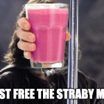 aragorn with sword | I MUST FREE THE STRABY MILKS | image tagged in aragorn with sword,choccy milk,straby milk,choccy-straby war | made w/ Imgflip meme maker