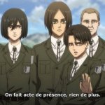 On fait acte de présence