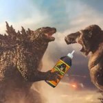 Godzilla - King Of Monsters | image tagged in godzilla - king of monsters,godzilla,godzilla vs kong,gorilla glue,super glue,kong | made w/ Imgflip meme maker