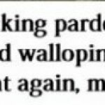 i beg your fucking pardon, chum?