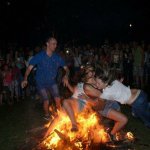 Girl fight ends up in fire