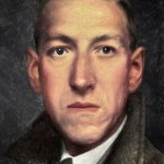 H P Lovecraft painting