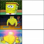 Even more increasingly buff spongebob meme