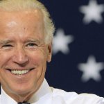 Joe Biden, patriot with a smile