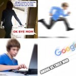 ok so I don't do this I raid the pantry when my mom leaves so... | AMONG US THICC MOD | image tagged in ok bye mom | made w/ Imgflip meme maker