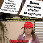 Trump vs. Biden kids in cages