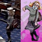Senator Sinema votes no meme
