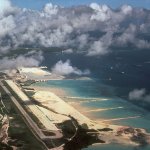 Diego Garcia base aerial view