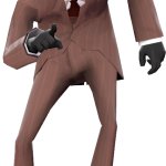 Spy laughing