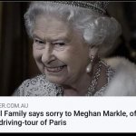 Royal Family says sorry