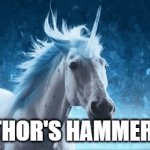 Ixion | THOR'S HAMMER! | image tagged in gifs,final fantasy,unicorn,lightning | made w/ Imgflip video-to-gif maker