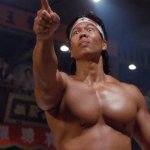 Martial arts Chong Li pointing angry meme