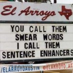 You call them swear words