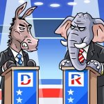 Donkey vs. Elephant meme