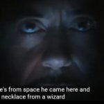 a neclace from a wizard meme