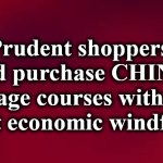 red | Prudent shoppers should purchase CHINESE language courses with their latest economic windfall... | image tagged in red | made w/ Imgflip meme maker