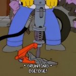 Homer die GIF Template