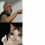Man Yells At Sad Kitten