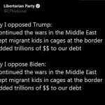 Libertarian oppose Trump and Biden meme