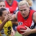 Trans "woman' athlete displaying male aggression