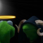 Real Good Kermit & Real Evil Kermit meme