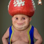 Human toad | HI! IḾ TOAD. | image tagged in human toad | made w/ Imgflip meme maker