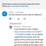 Q NAZI TROLL COMMENT